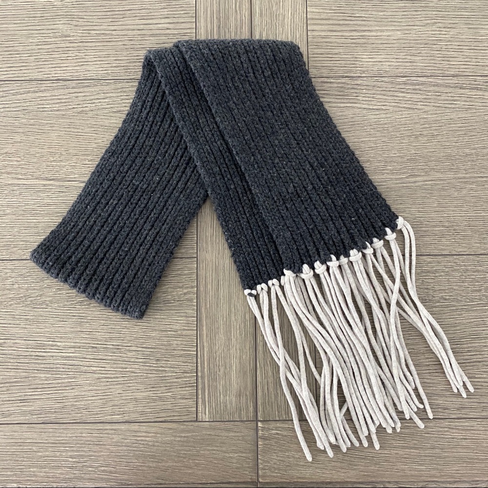 J.Crew Chunky Wool Scarf with Fringe Detail